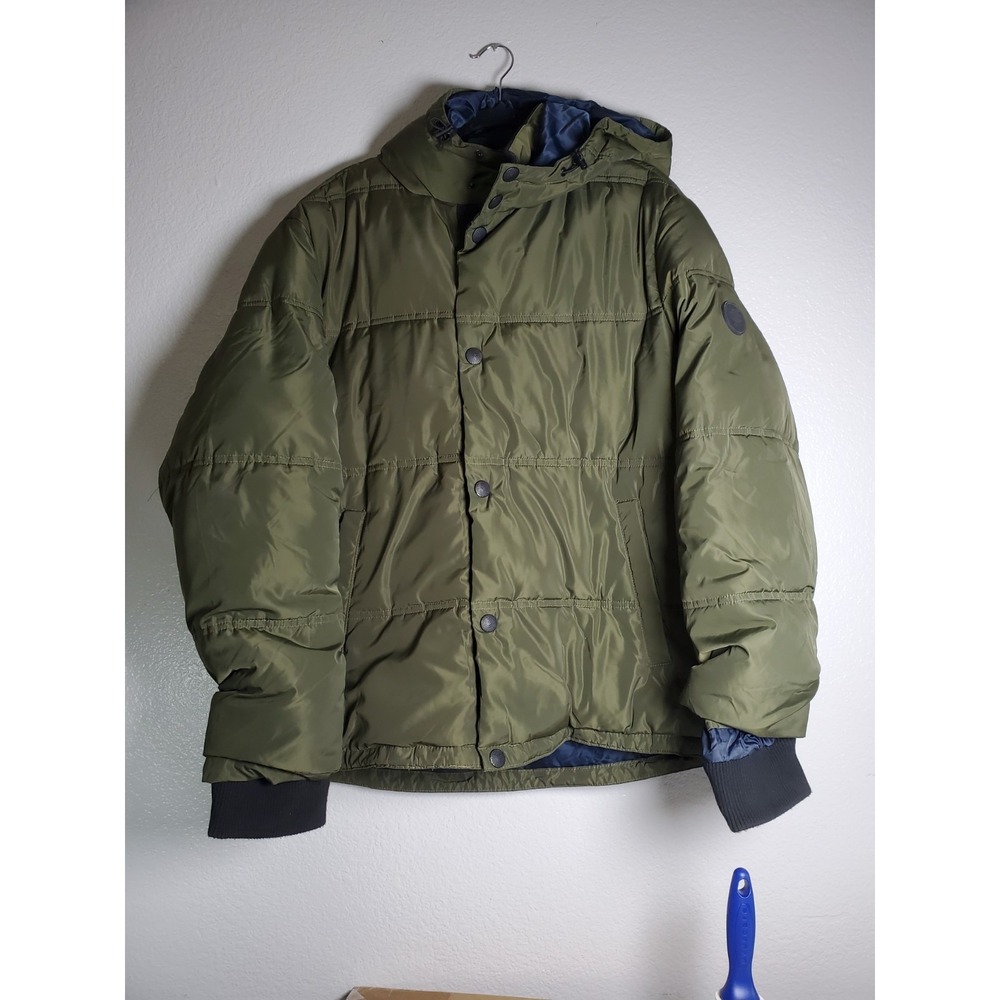 Lucky Brand Men's - Large - Green Heavy Hooded Puffer‎ Coat - NWT